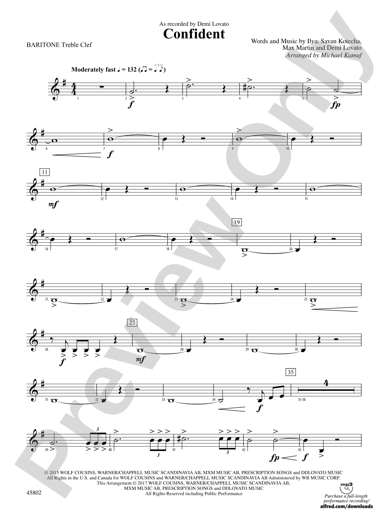 Confident: Baritone T.C.