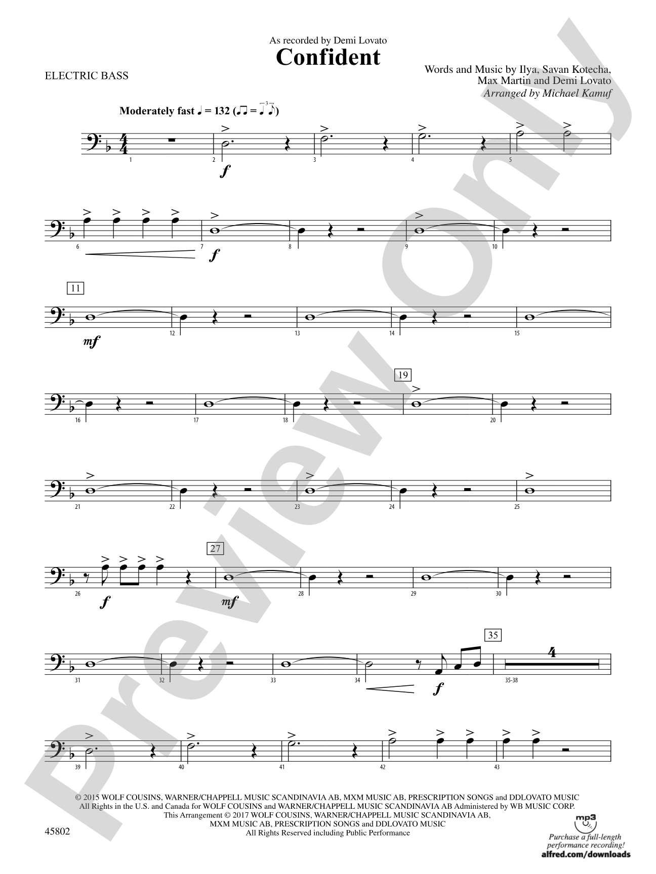 Confident: Electric Bass