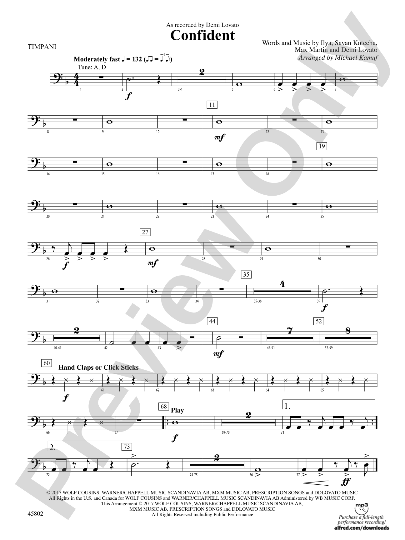 Confident: Timpani