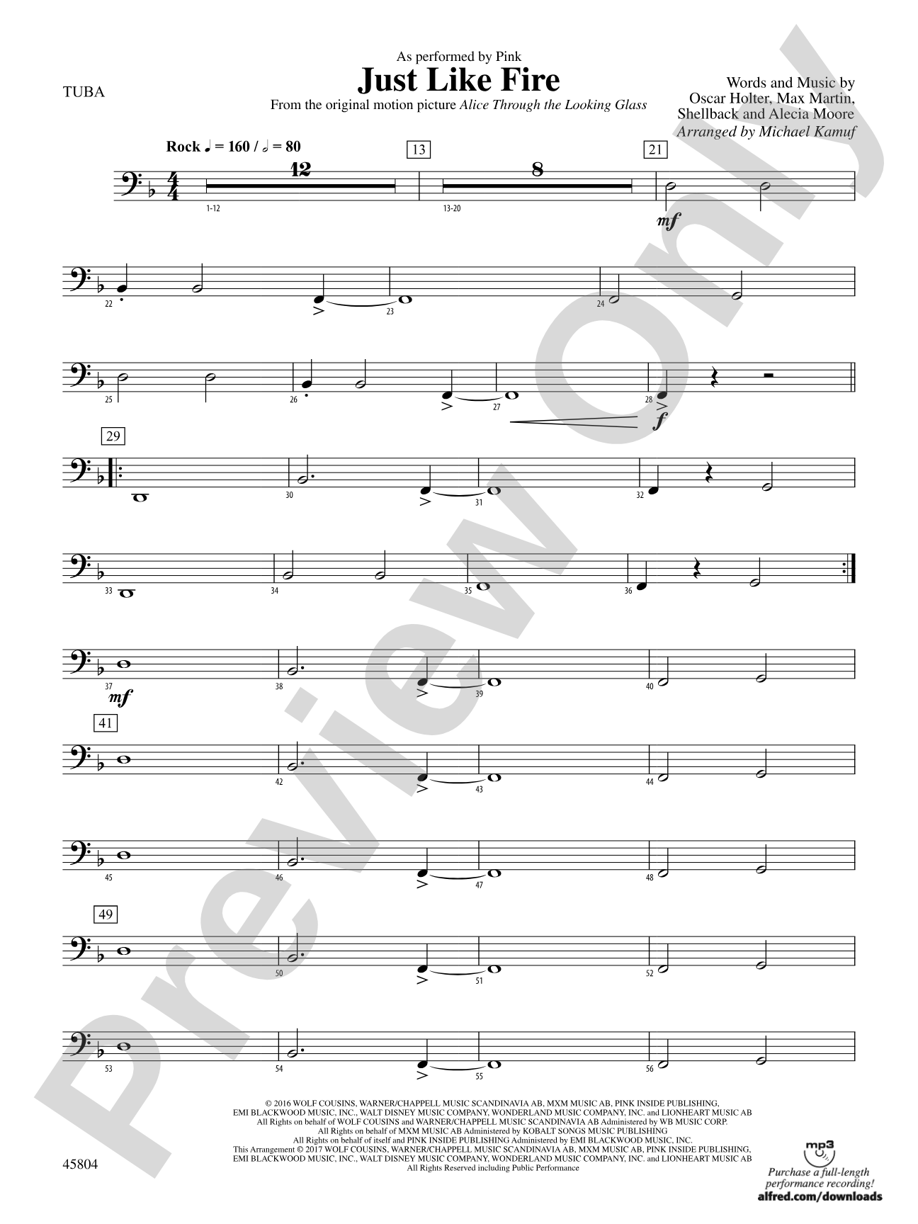 Just Like Fire: Tuba