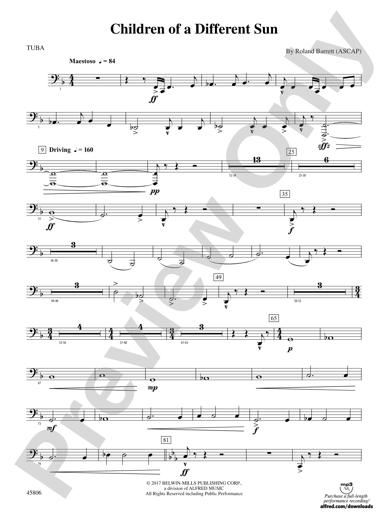 Children of a Different Sun: Tuba