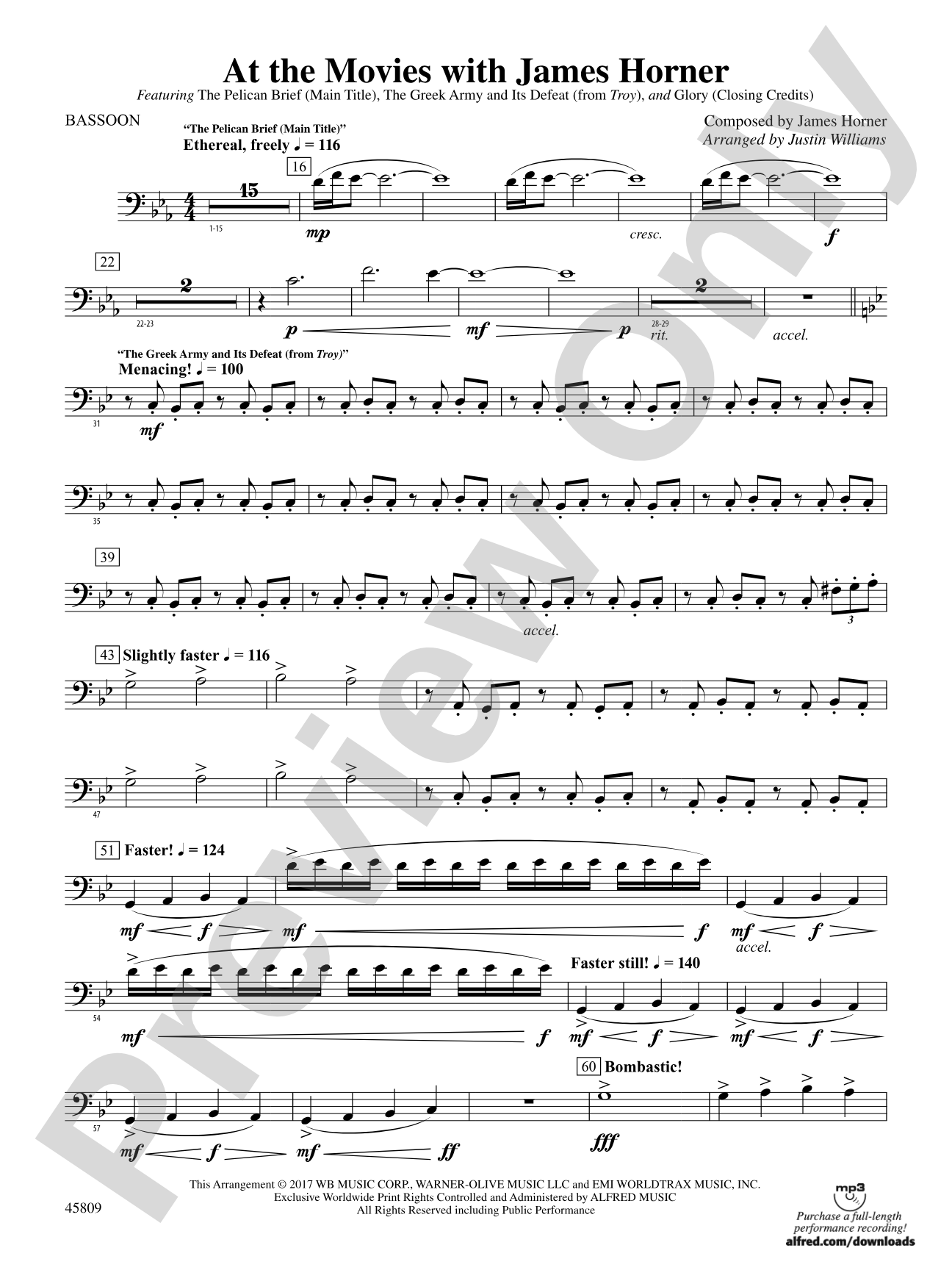 At the Movies with James Horner: Bassoon