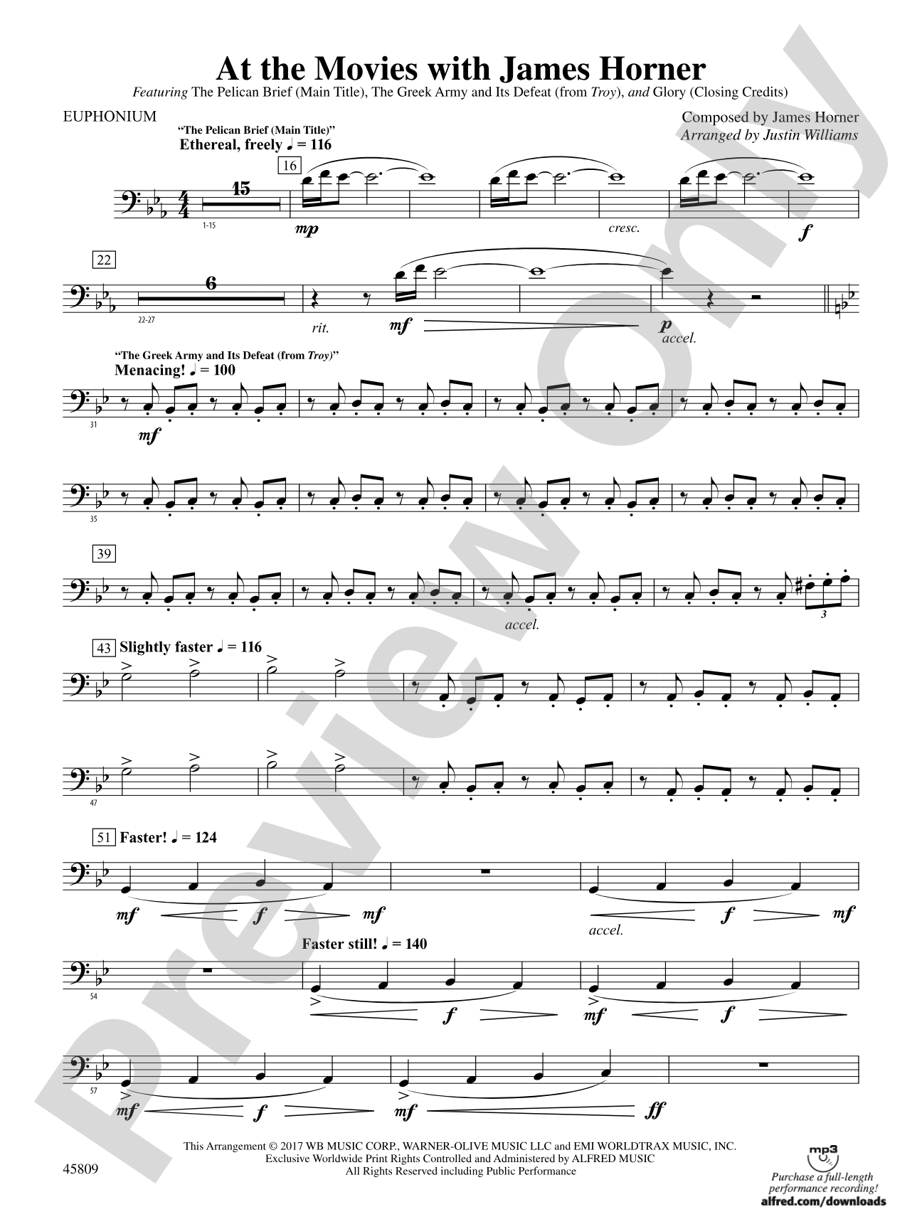 At the Movies with James Horner: Baritone B.C.
