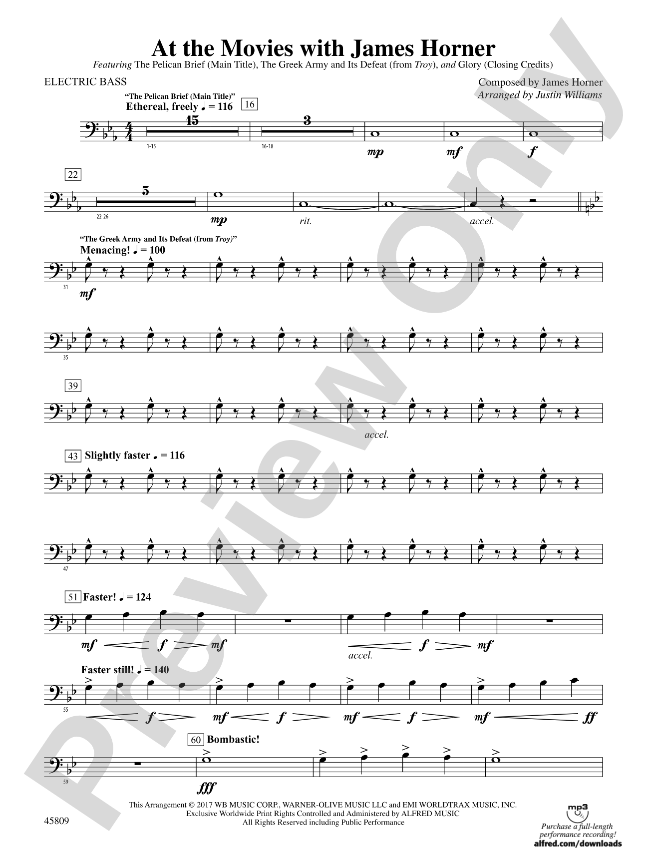 At the Movies with James Horner: Electric Bass