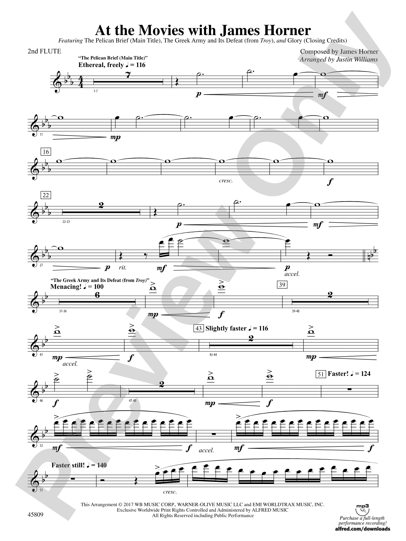 At the Movies with James Horner: 2nd Flute