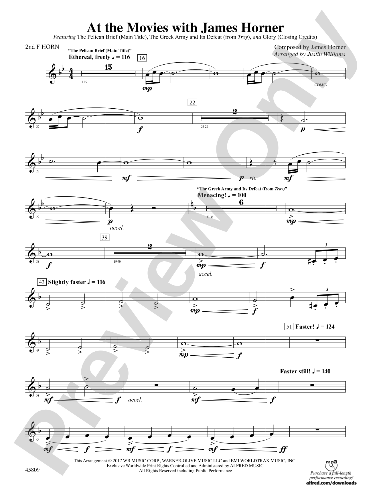 At the Movies with James Horner: 2nd F Horn