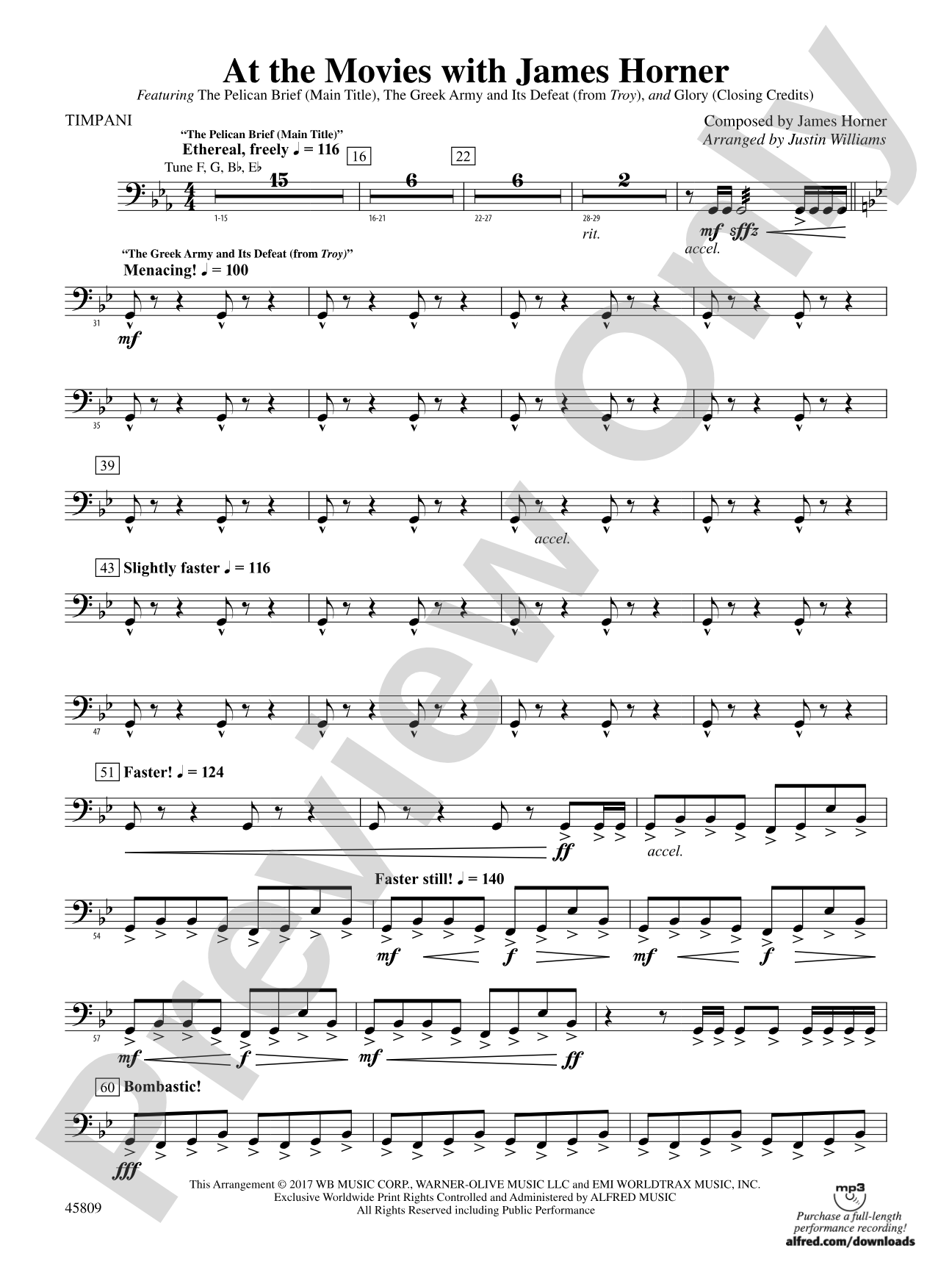 At the Movies with James Horner: Timpani