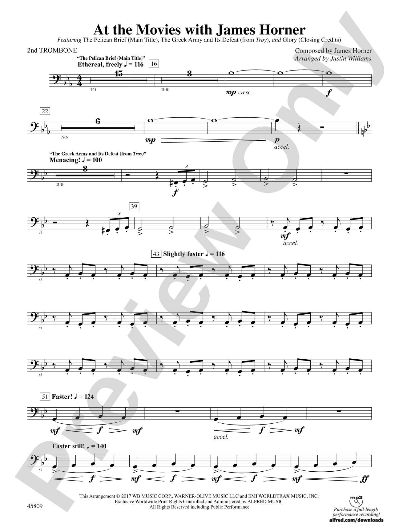 At the Movies with James Horner: 2nd Trombone