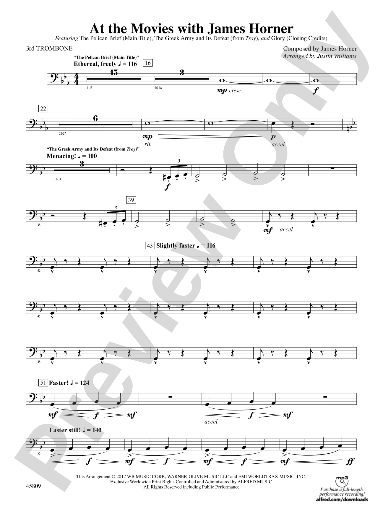 At the Movies with James Horner: 3rd Trombone