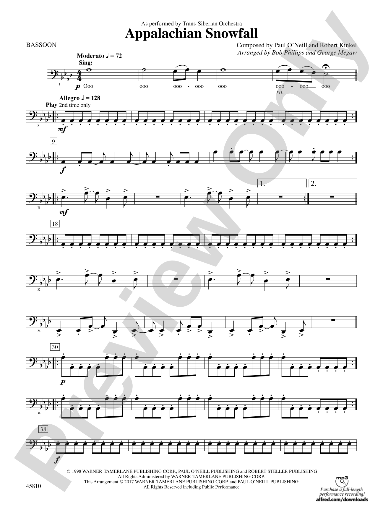 Appalachian Snowfall: Bassoon