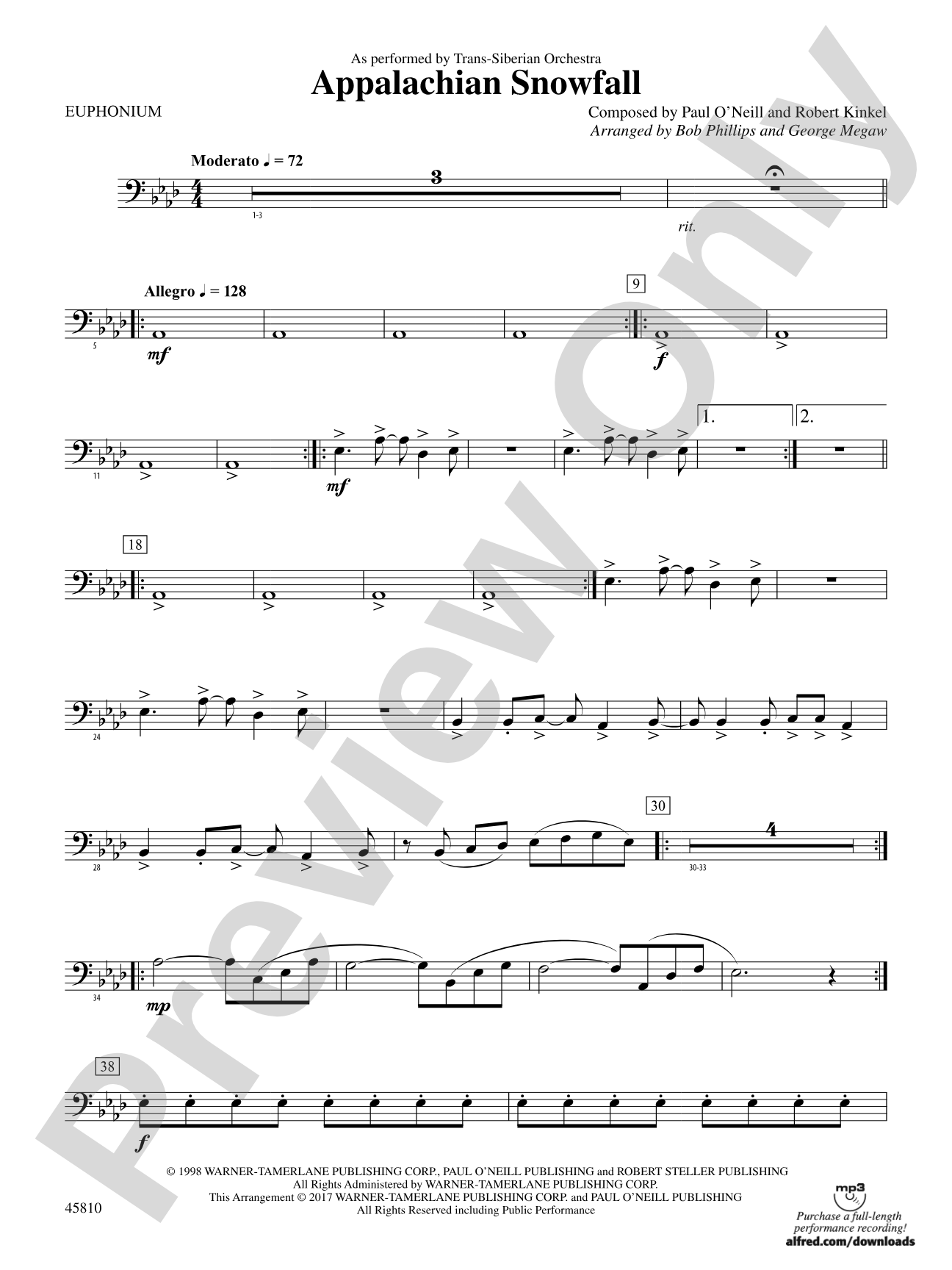Appalachian Snowfall: Baritone B.C.