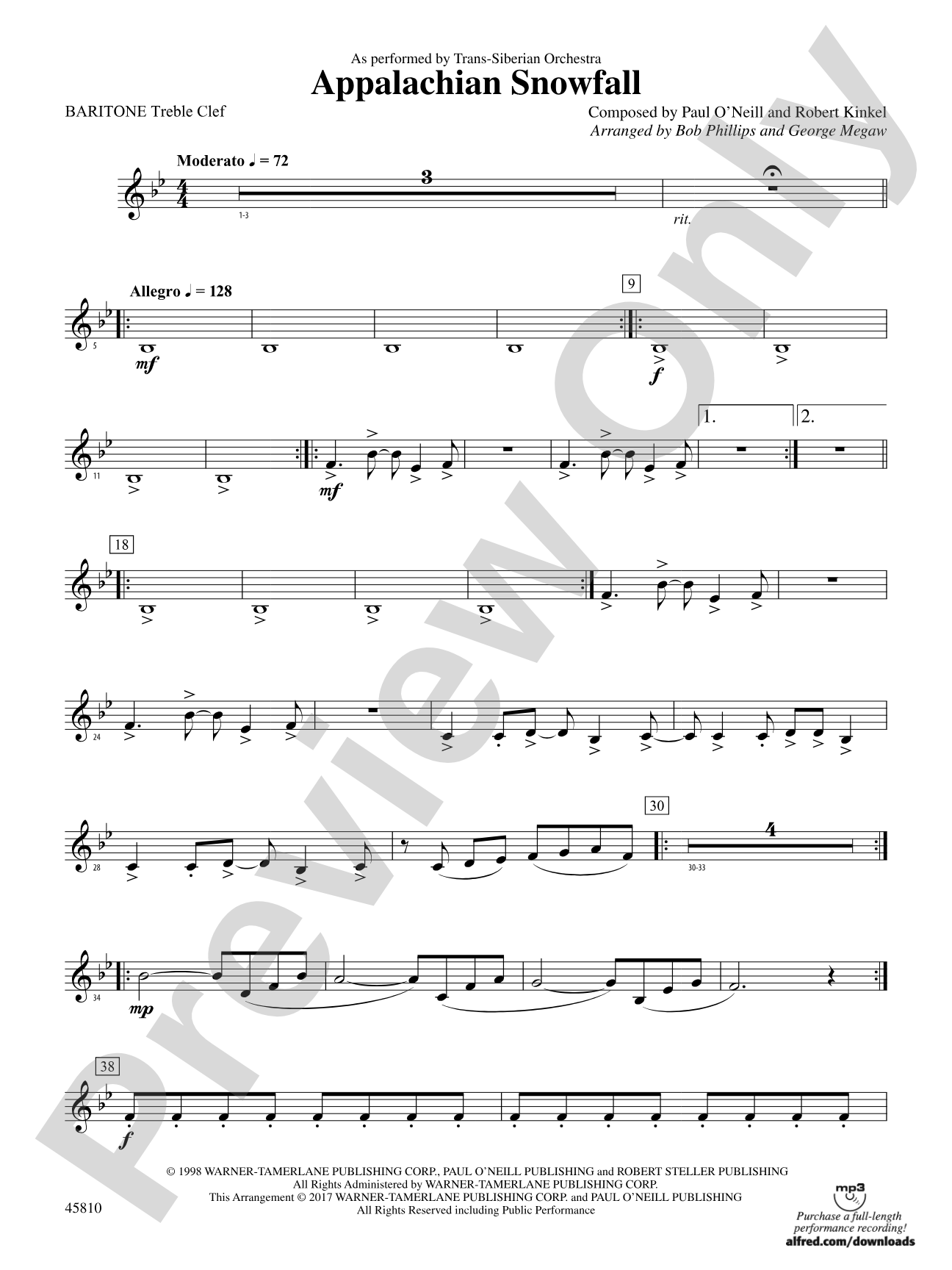 Appalachian Snowfall: Baritone T.C.
