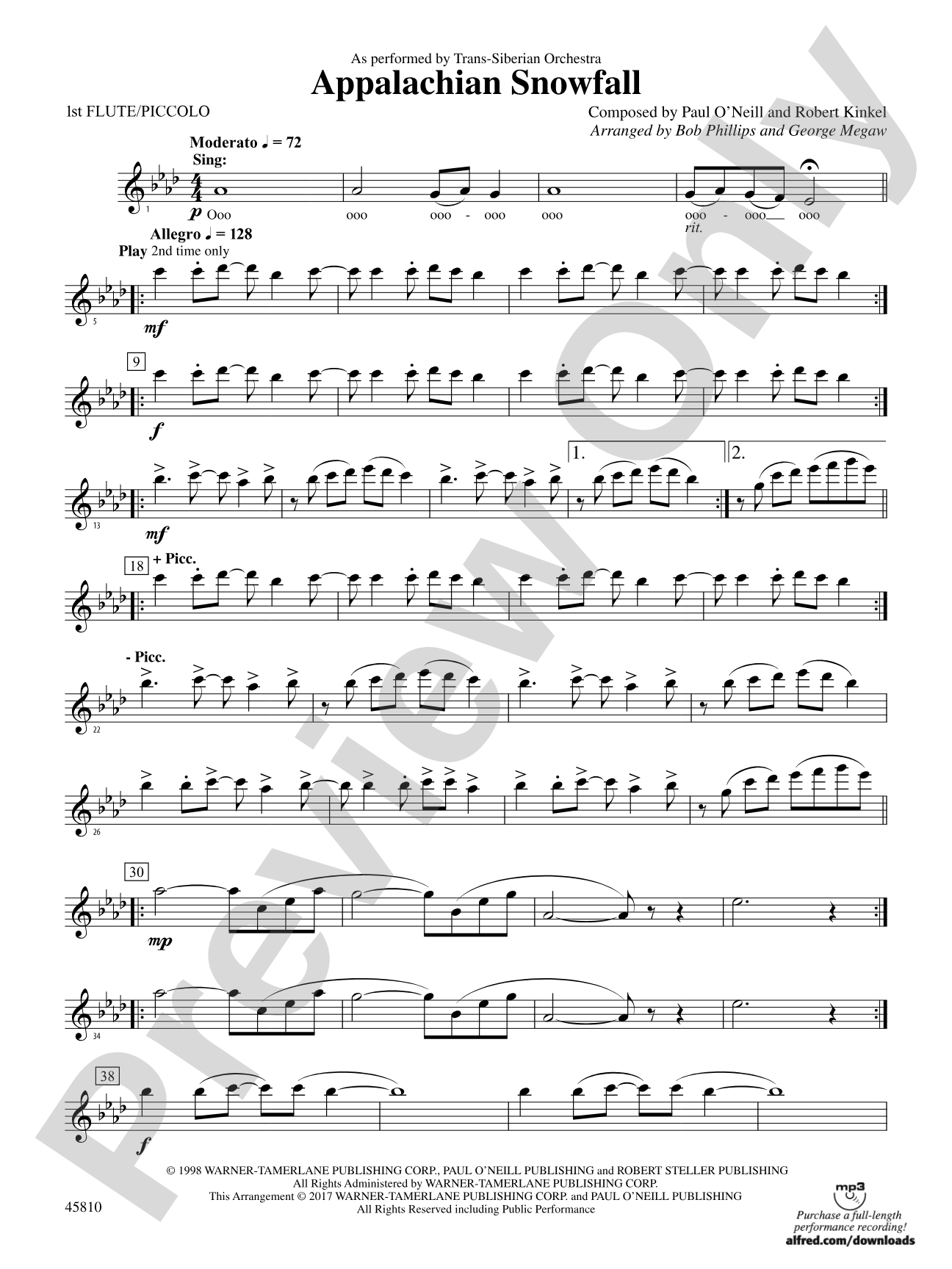 Appalachian Snowfall: Flute