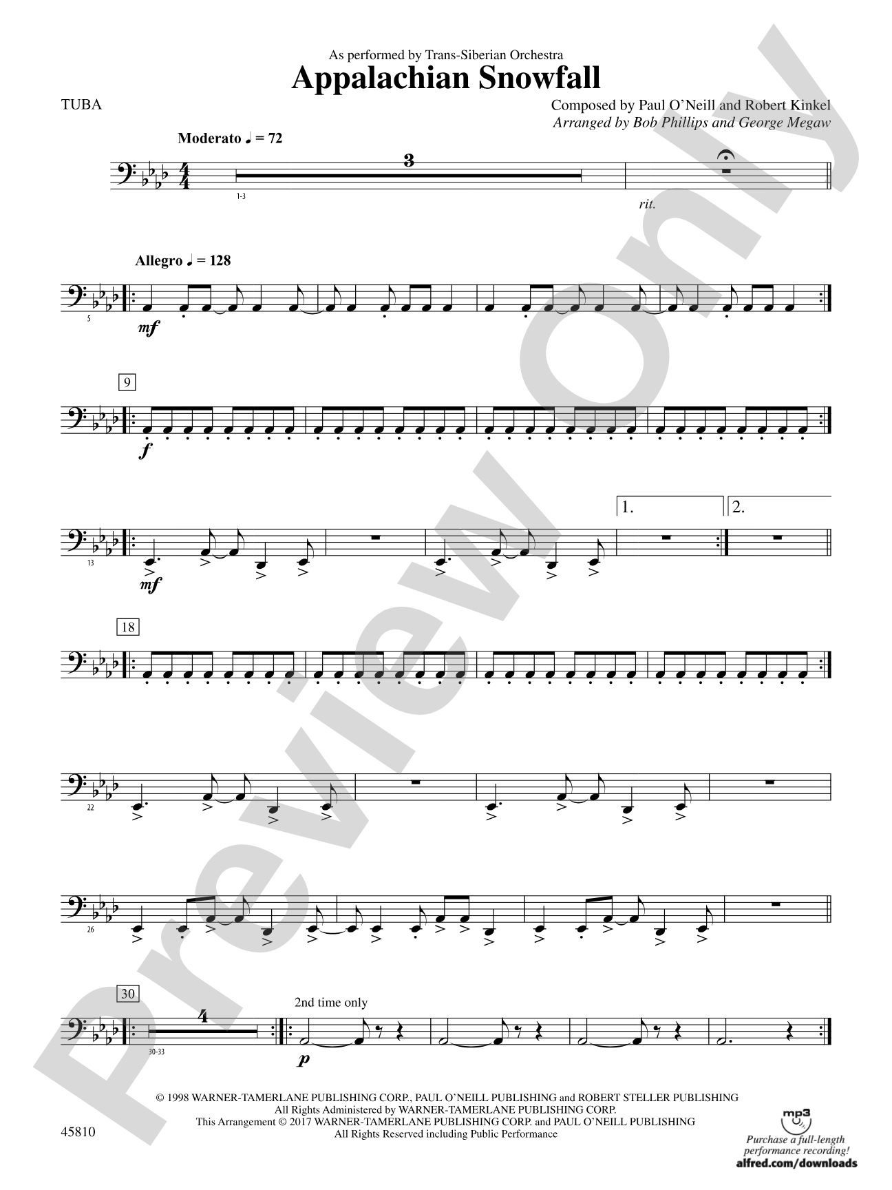 Appalachian Snowfall: Tuba