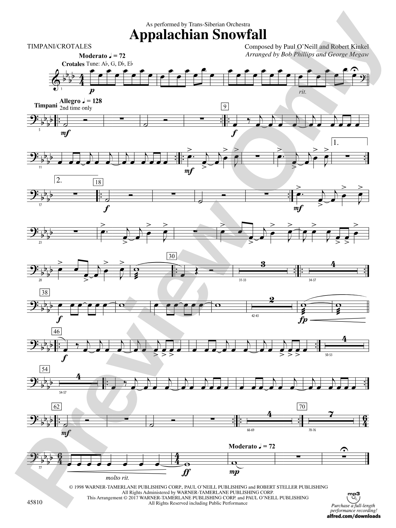 Appalachian Snowfall: Timpani