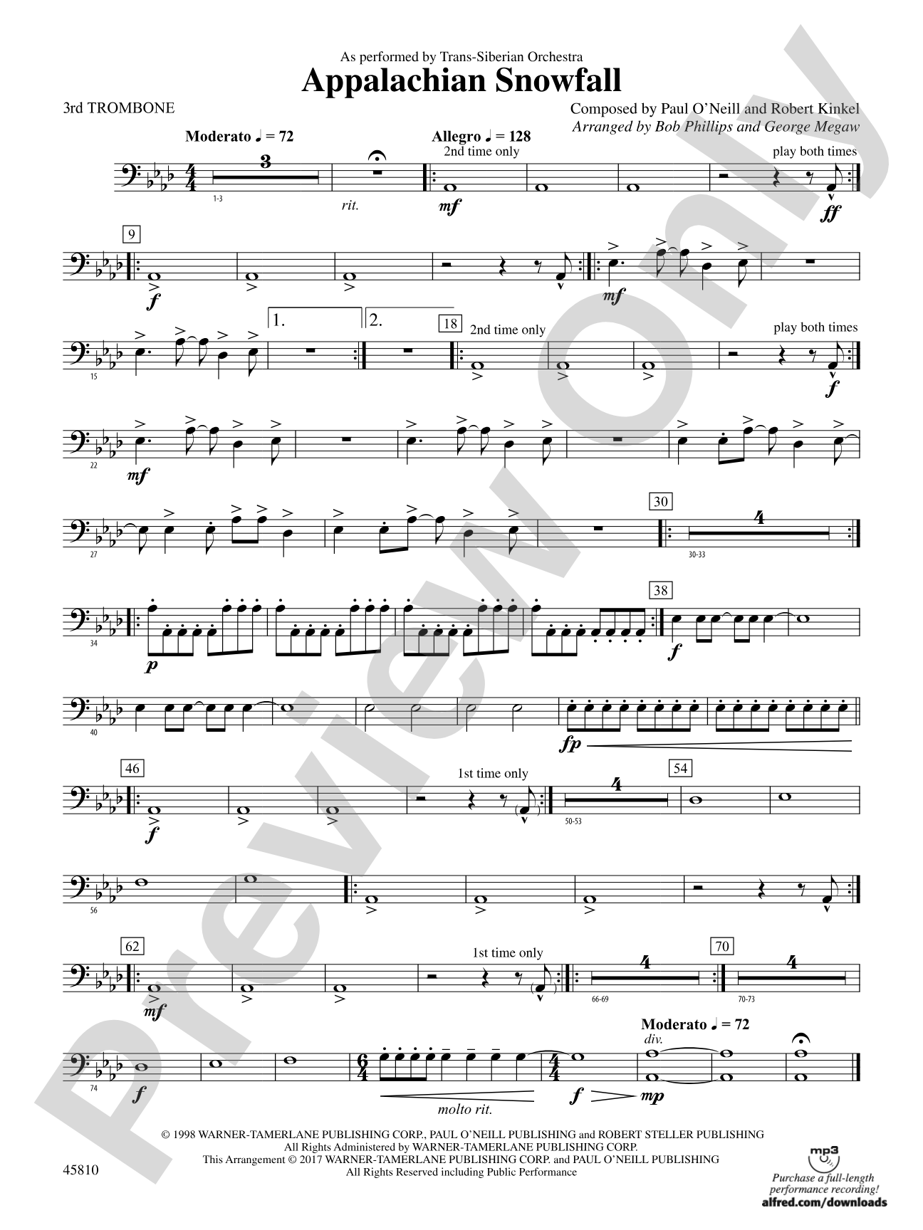 Appalachian Snowfall: 3rd Trombone