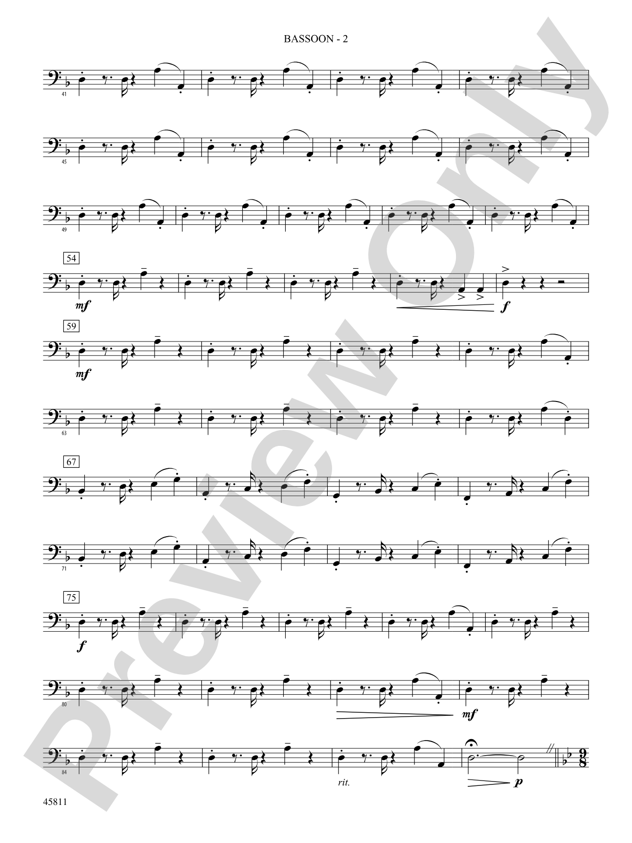 A Tribute to Dave Brubeck: Bassoon