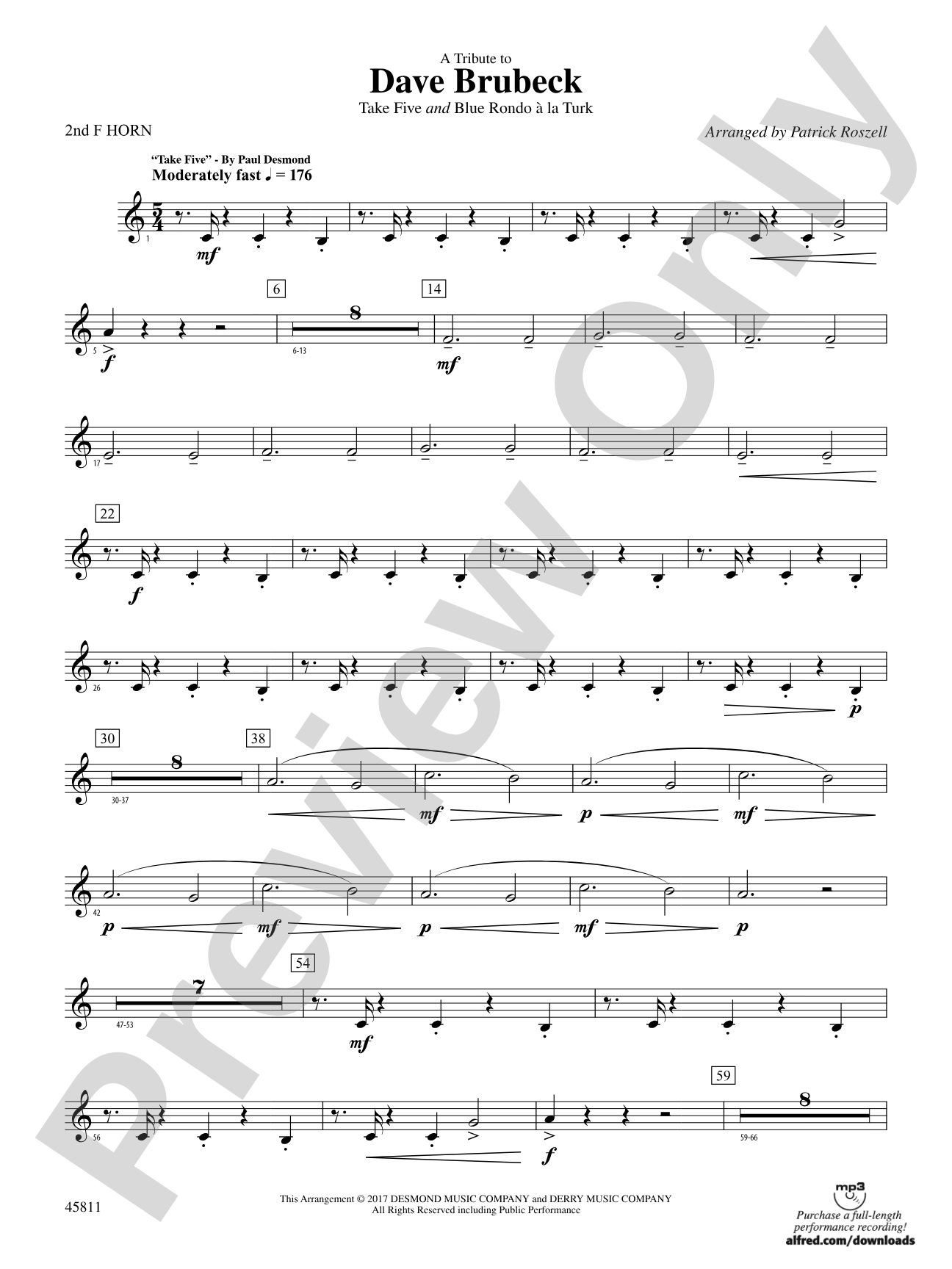 A Tribute to Dave Brubeck: 2nd F Horn