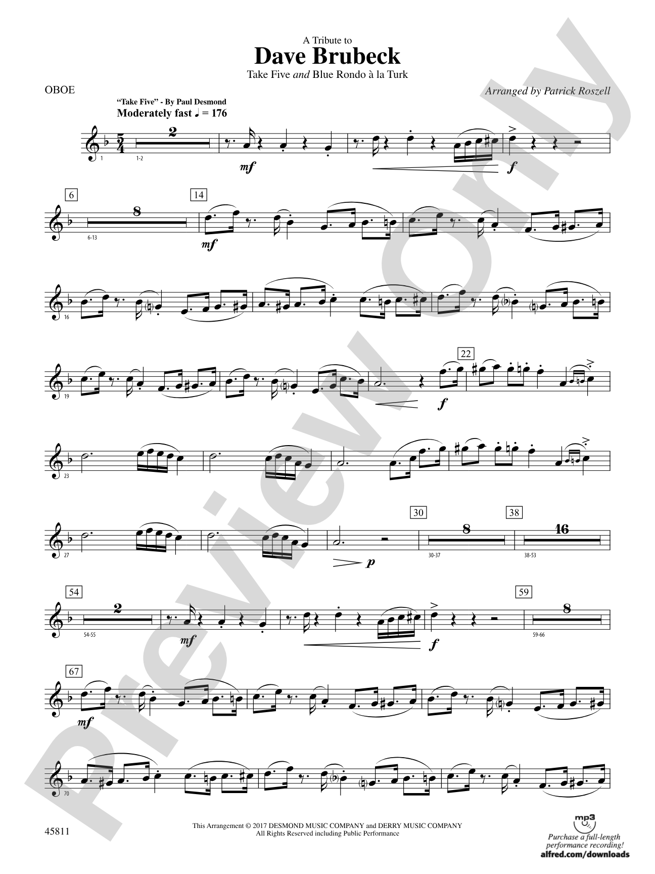 A Tribute to Dave Brubeck: Oboe
