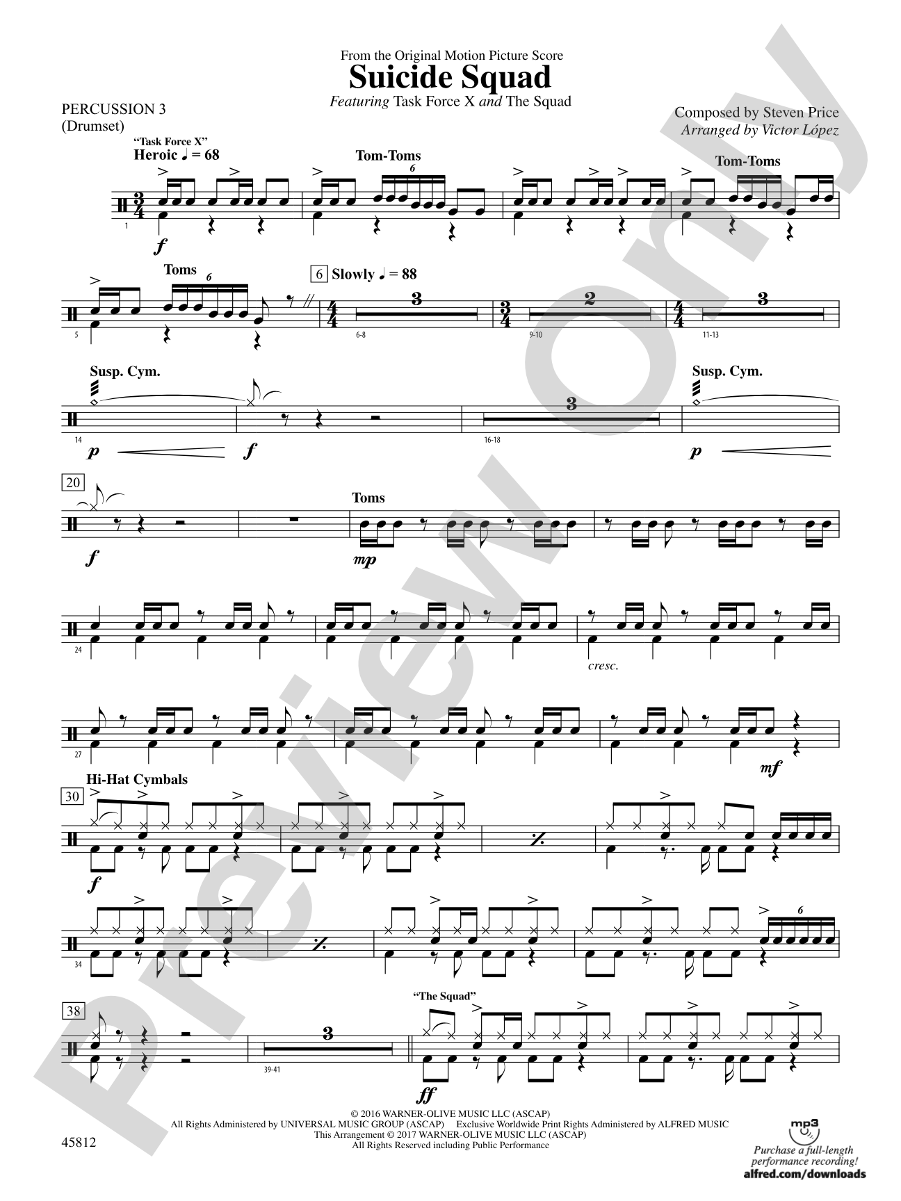 Suicide Squad: 3rd Percussion