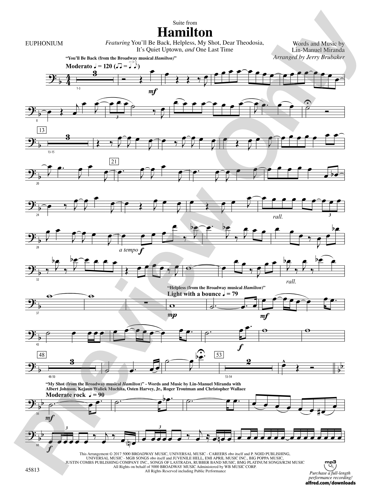 Hamilton, Suite from: Baritone B.C.