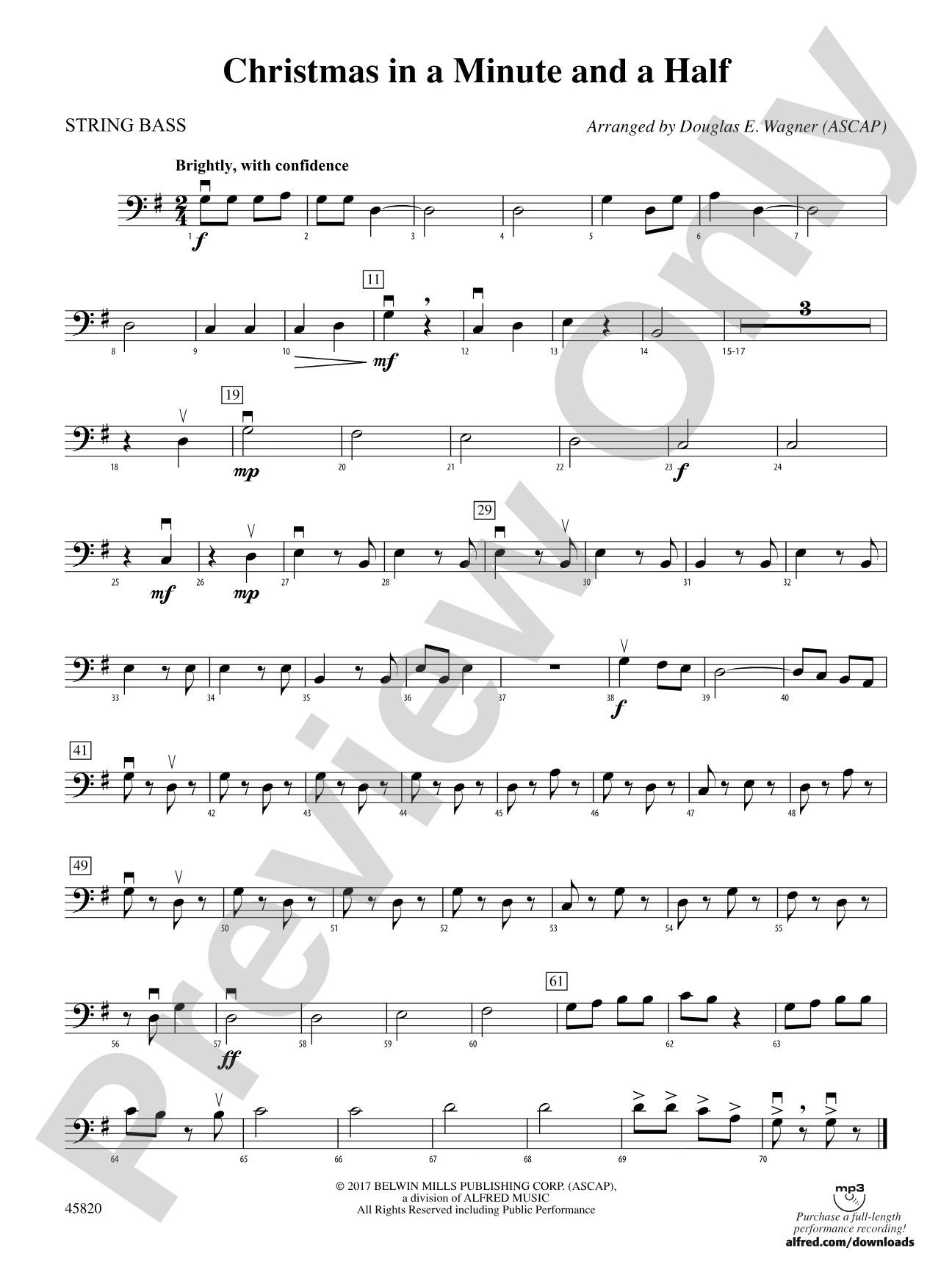 Christmas in a Minute and a Half: String Bass