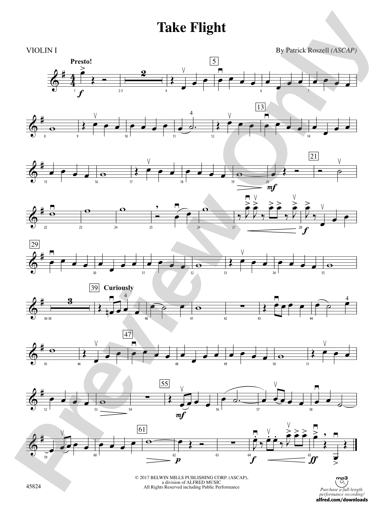 Take Flight: 1st Violin