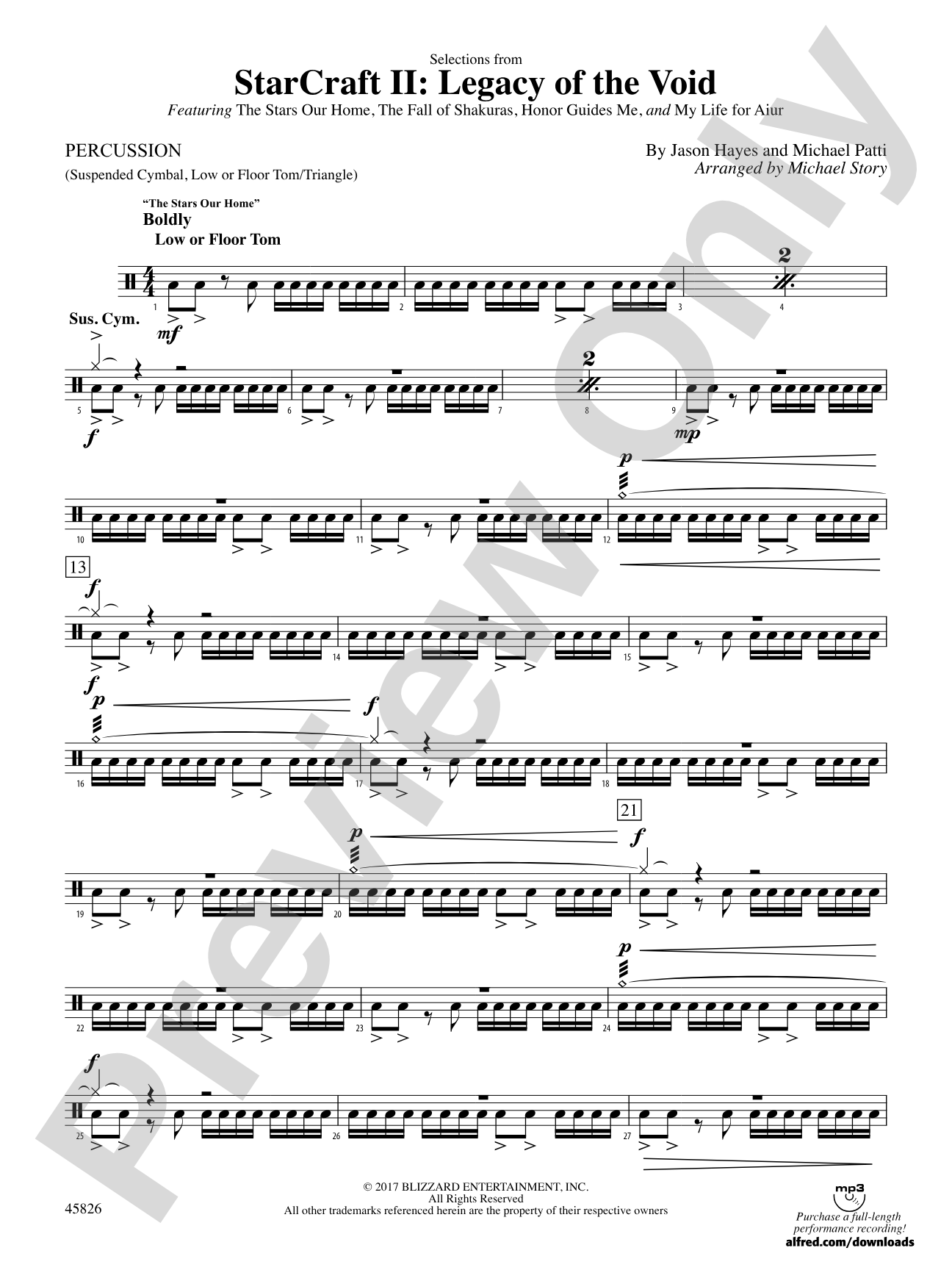 StarCraft II: Legacy of the Void, Selections from: 1st Percussion