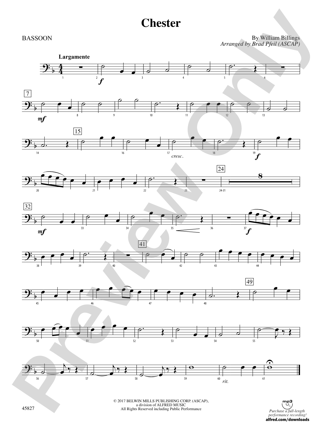 Chester: Bassoon