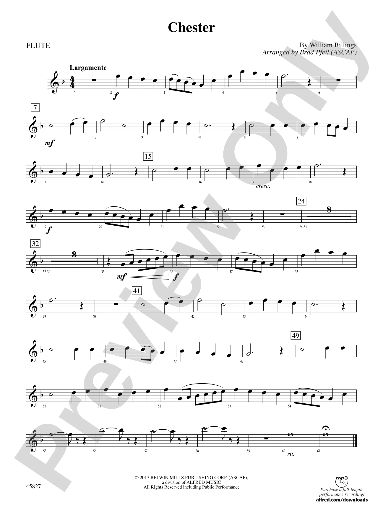 Chester: Flute