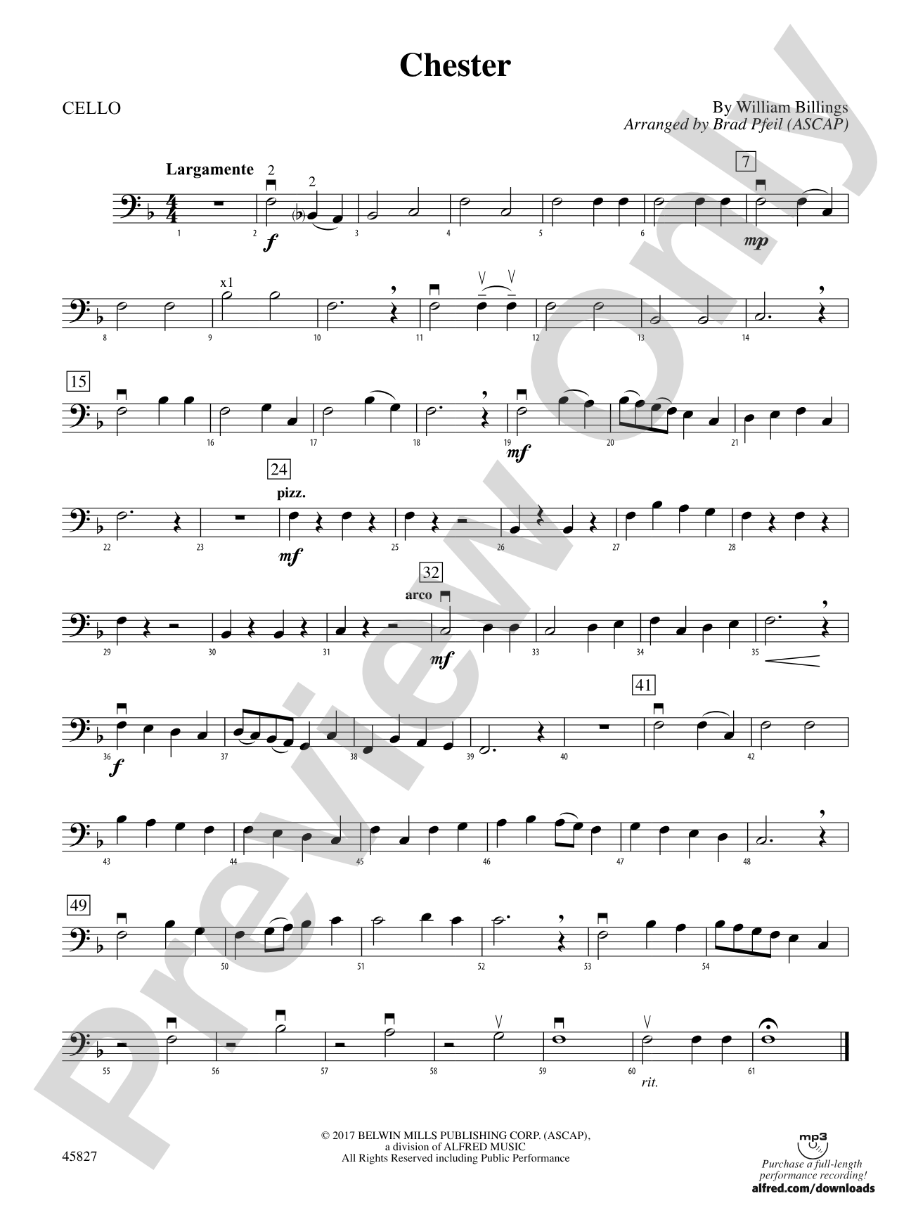 Chester: Cello