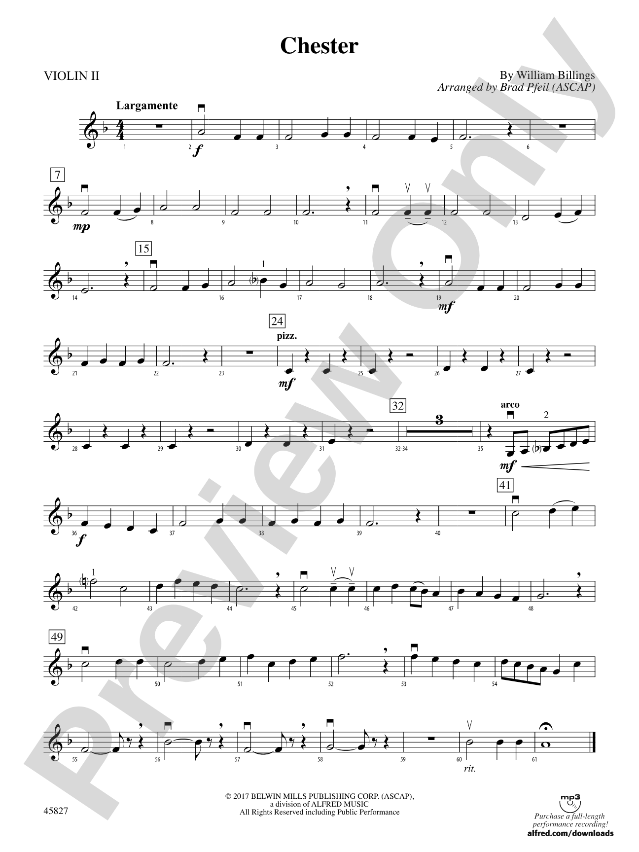 Chester: 2nd Violin