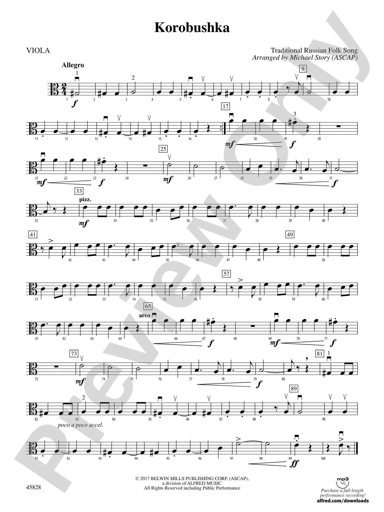 Korobushka: Viola