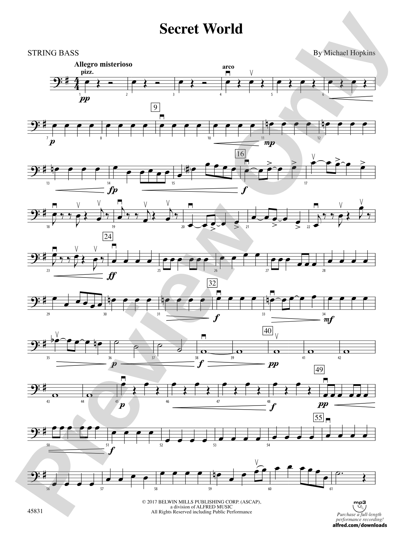 Secret World: String Bass