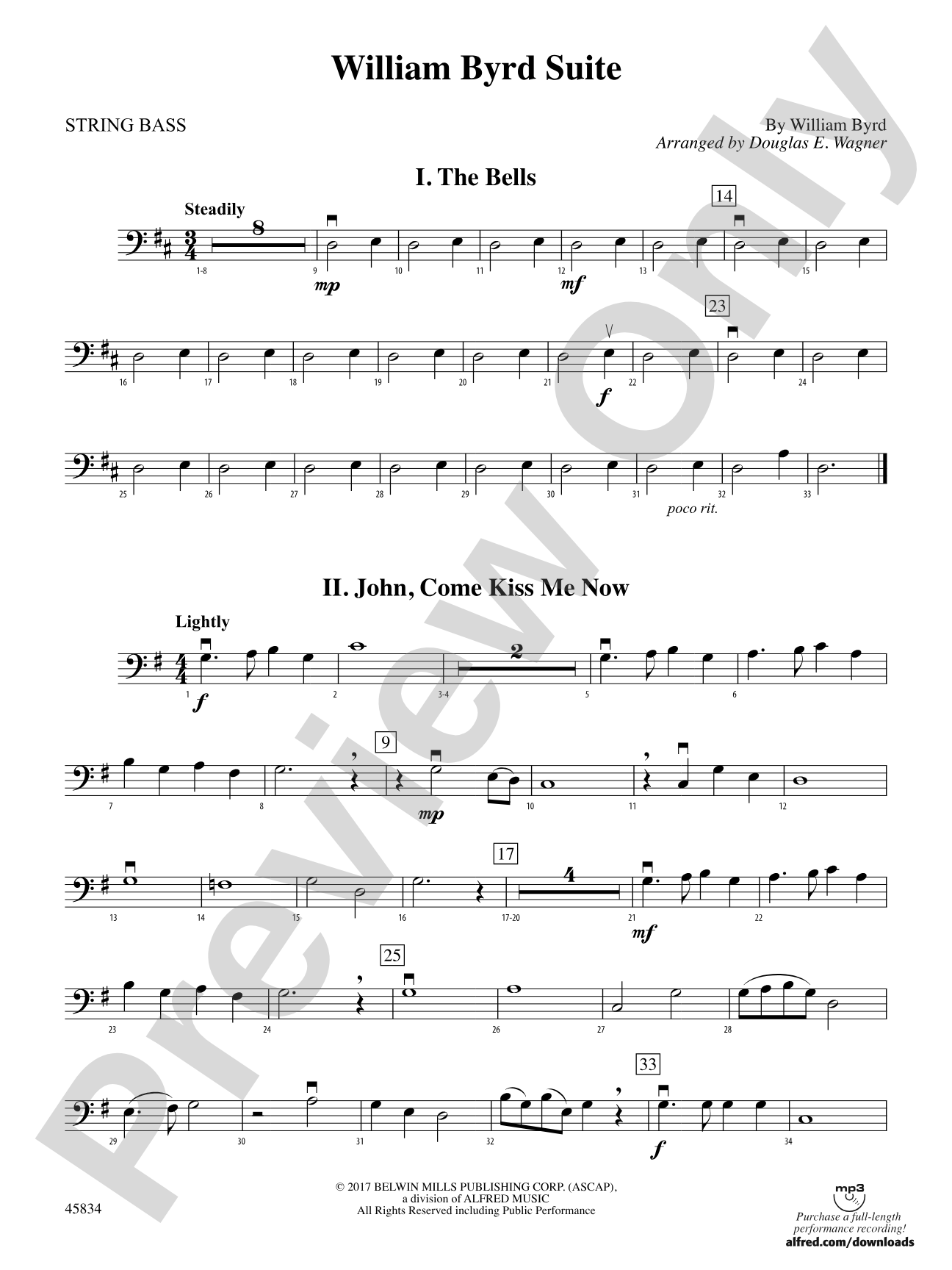 William Byrd Suite: String Bass