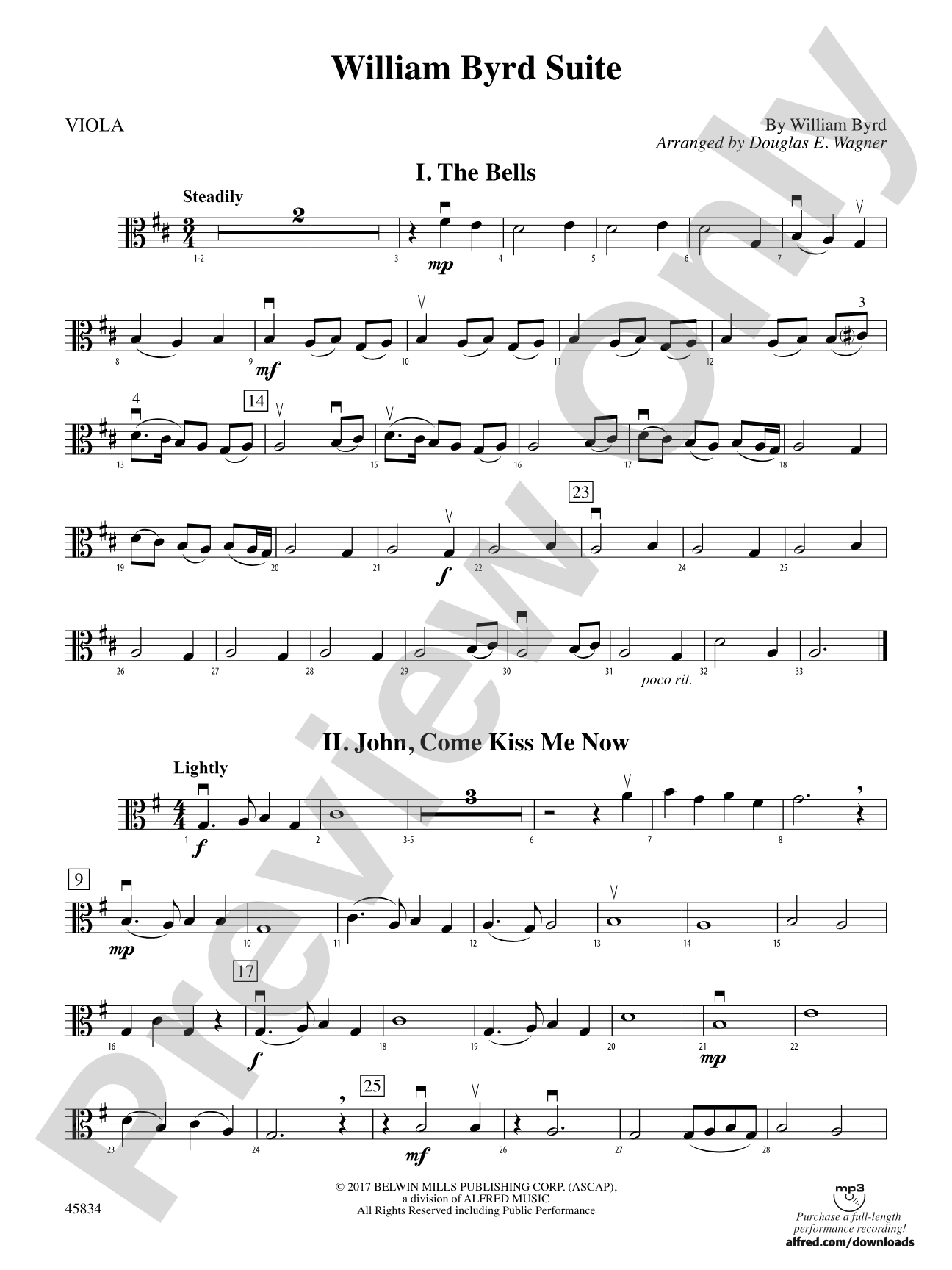 William Byrd Suite: Viola