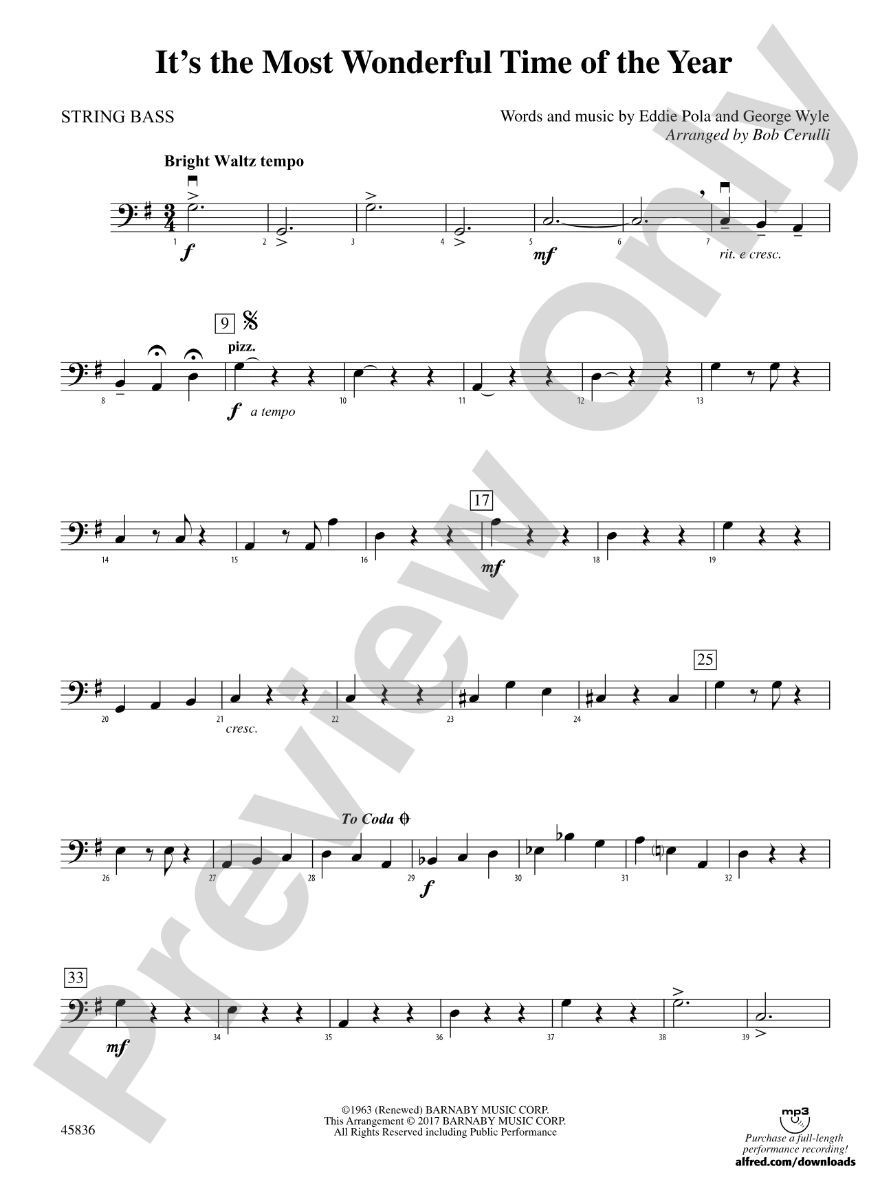 It's the Most Wonderful Time of the Year: String Bass
