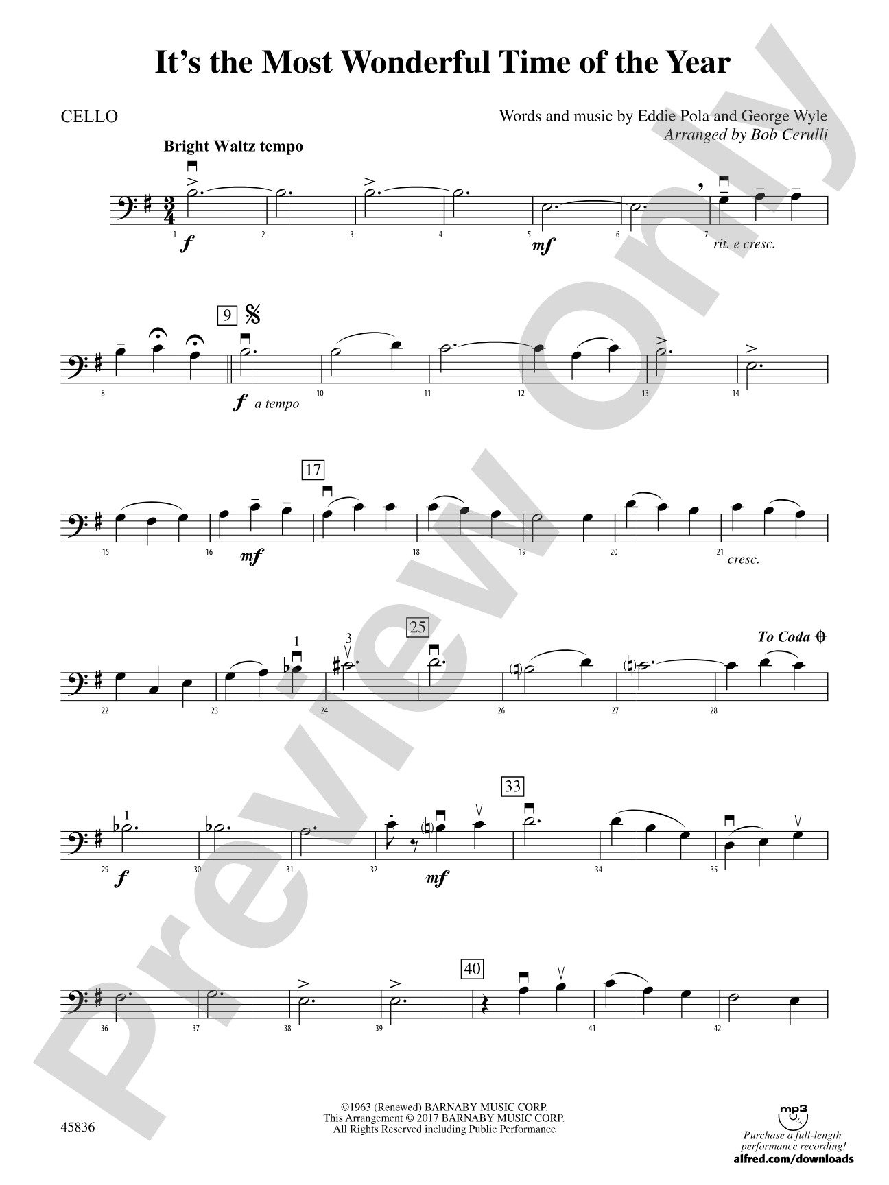 It's the Most Wonderful Time of the Year: Cello