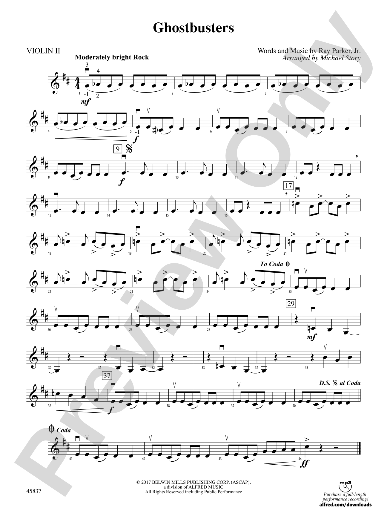 Ghostbusters: 2nd Violin