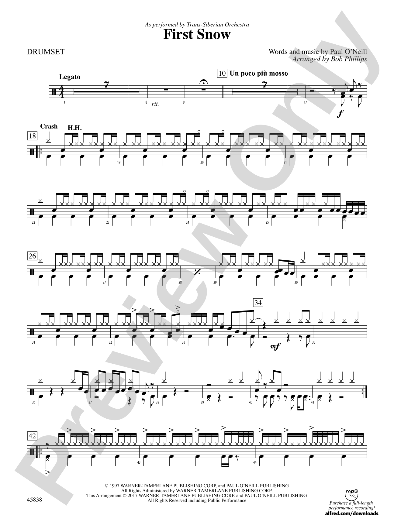 First Snow: Drums