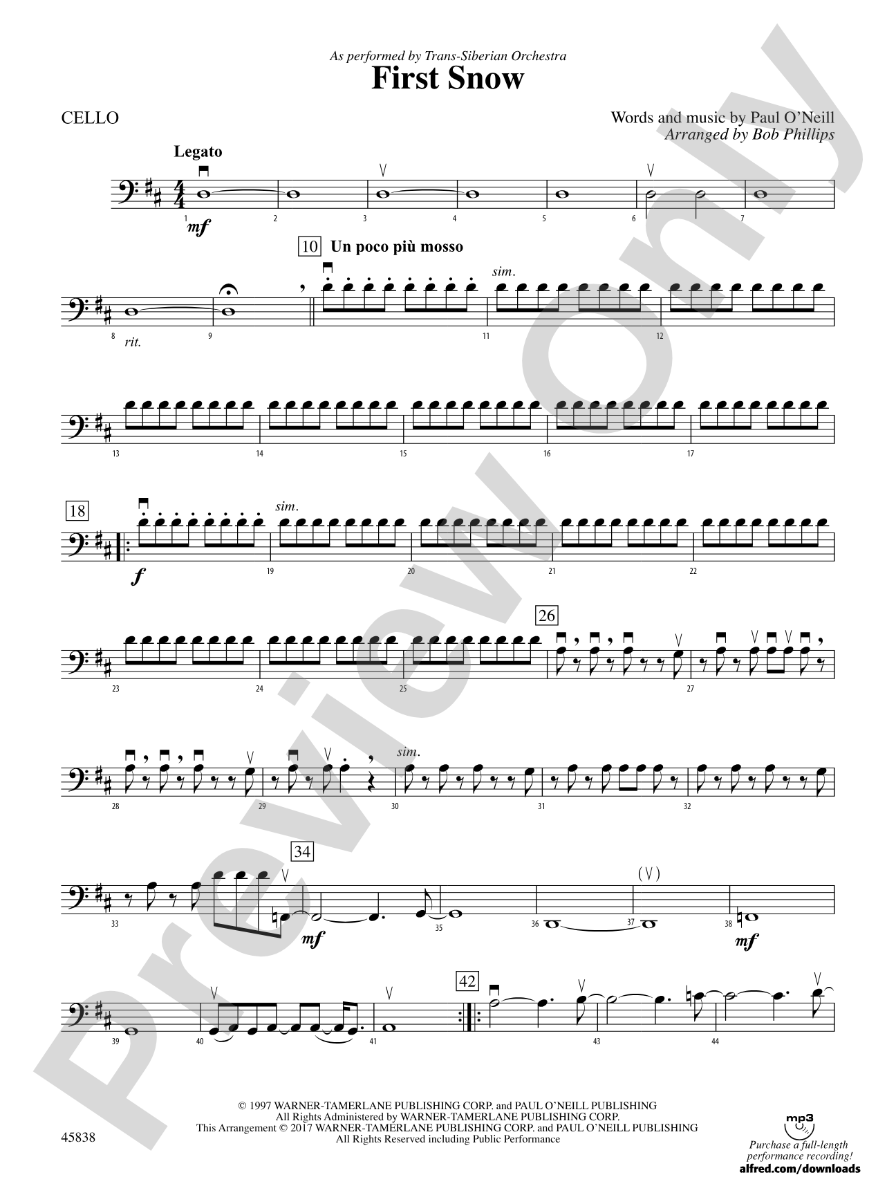 First Snow: Cello