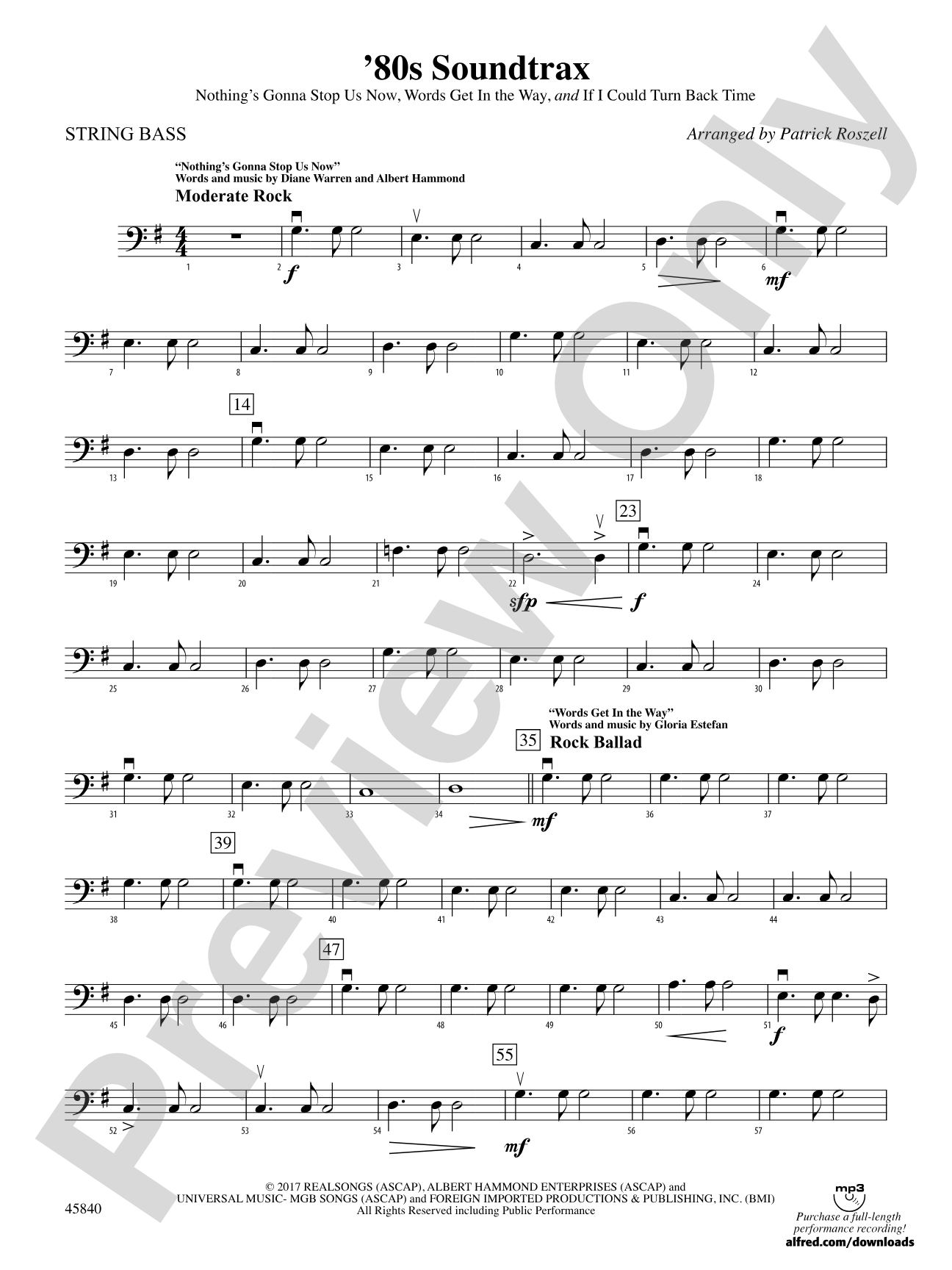 '80s Soundtrax: String Bass