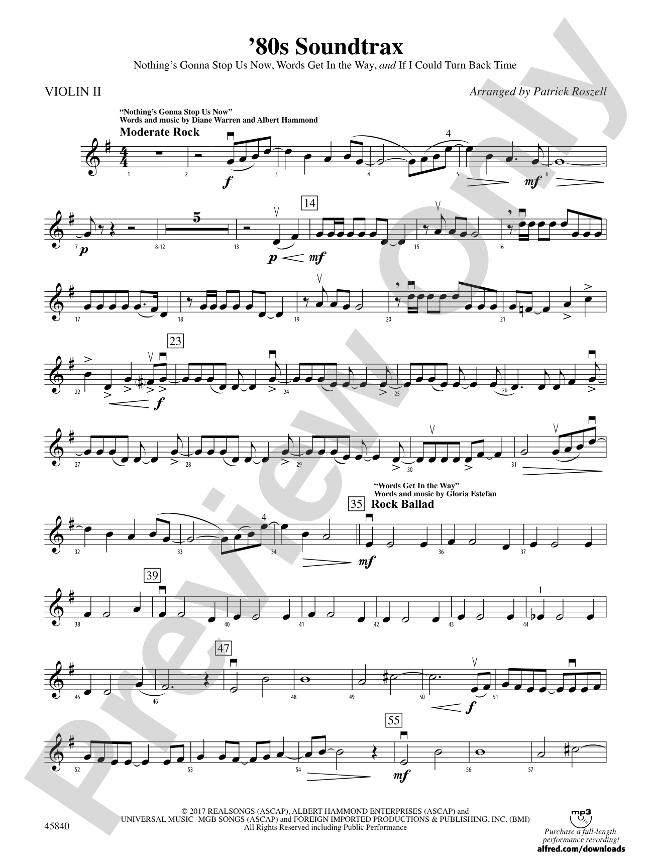 '80s Soundtrax: 2nd Violin