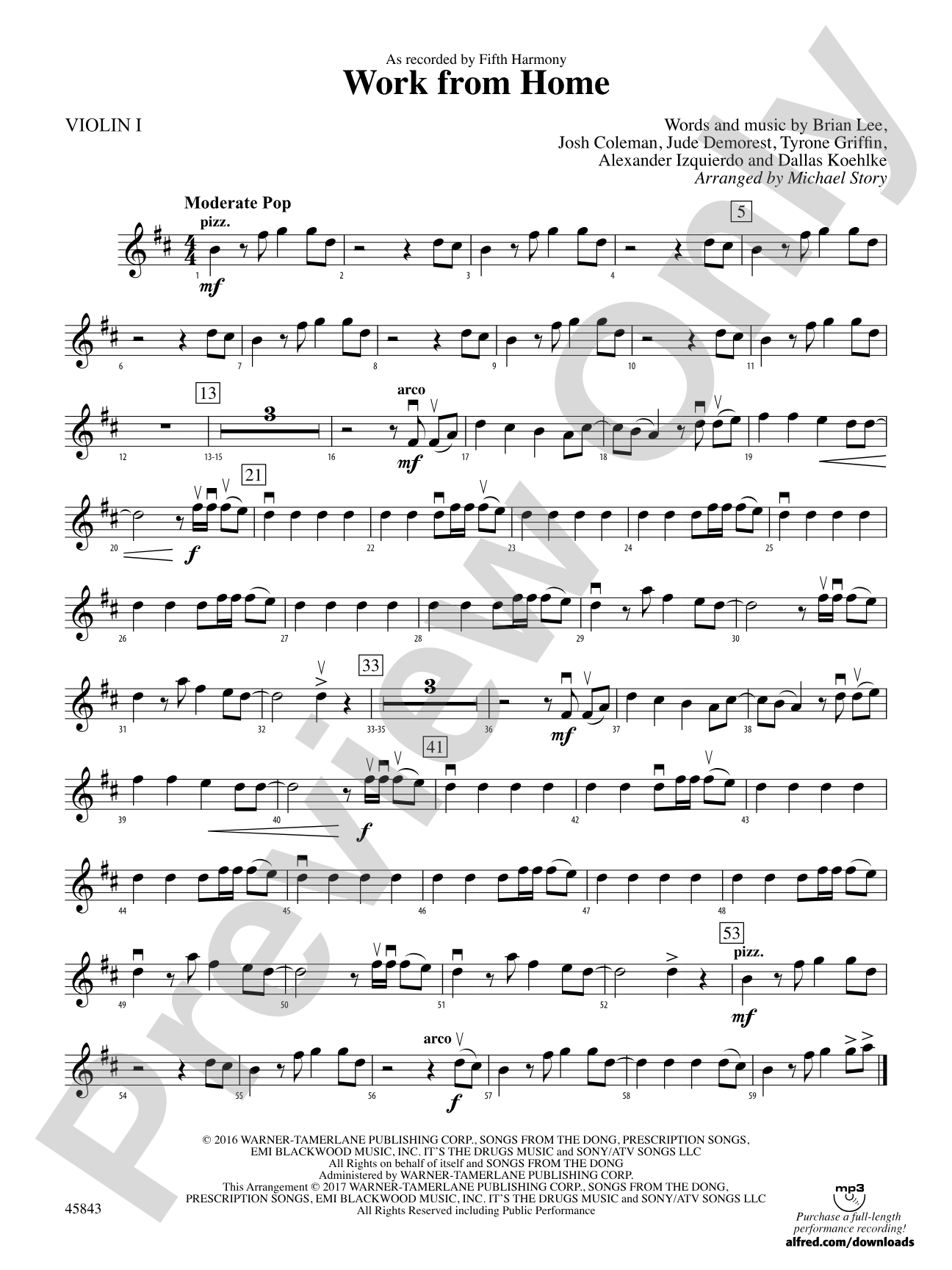 Work from Home: 1st Violin