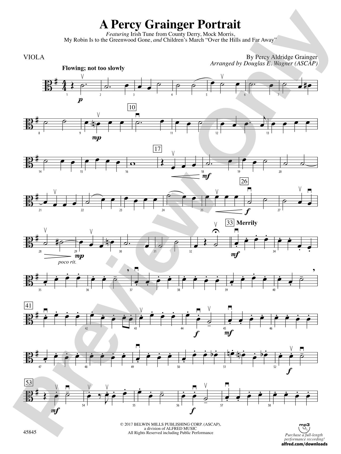 A Percy Grainger Portrait: Viola