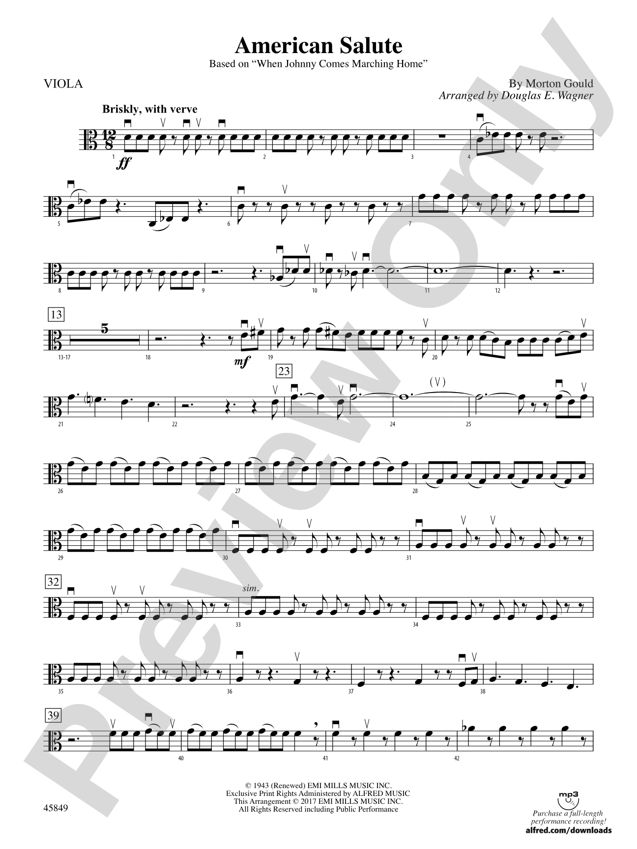 American Salute: Viola