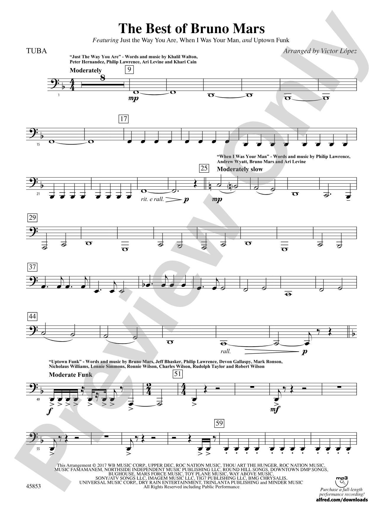 The Best of Bruno Mars: Tuba