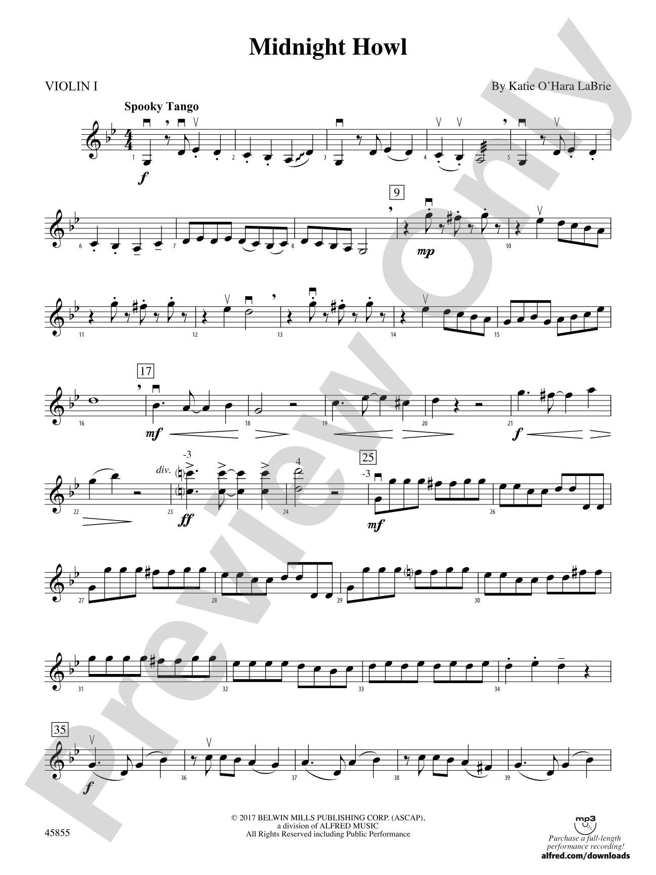 Midnight Howl: 1st Violin
