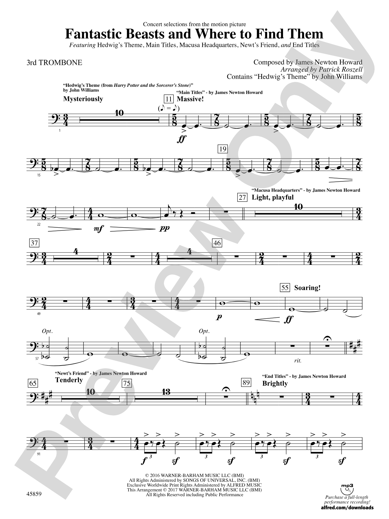 Fantastic Beasts and Where to Find Them: 3rd Trombone