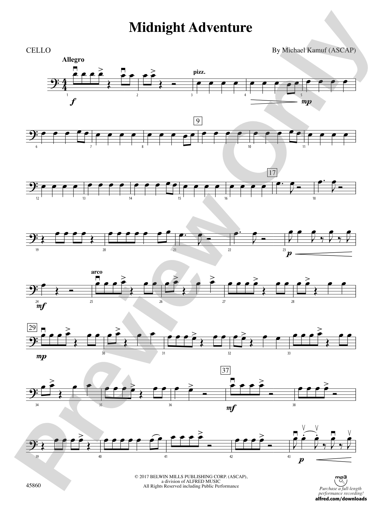 Midnight Adventure: Cello